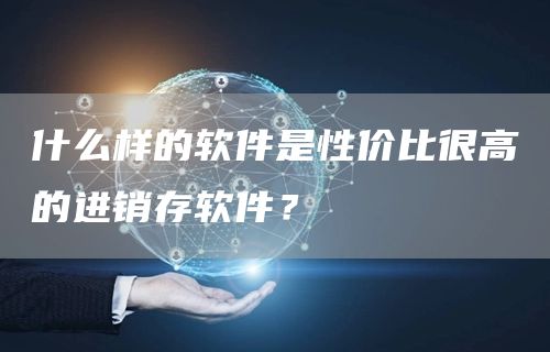 什么样的软件是性价比很高的进销存软件？  (图1)